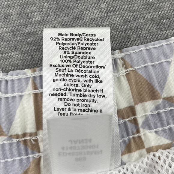 Open Edit Nordstrom Mens XL Recycled Volley Swim Trunks 4" Purple Diamond Grid - Picture 13 of 16